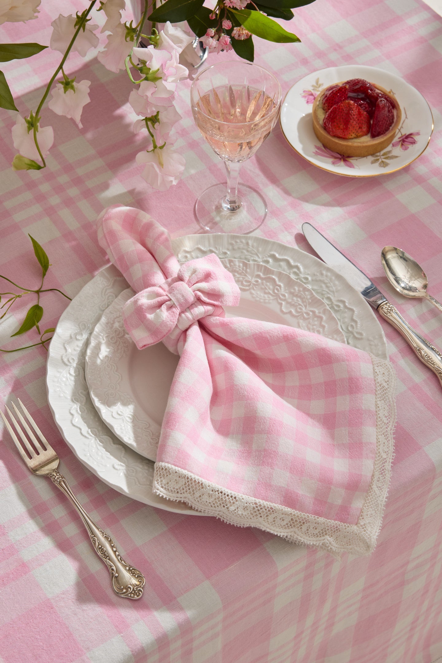 Yarn Dye Gingham Napkins - Set of 4 | Loveshackfancy outlet