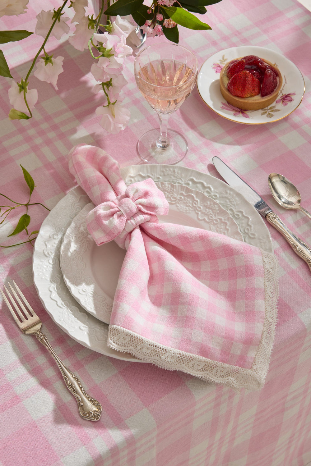 Yarn Dye Gingham Napkins - Set of 4 | Loveshackfancy outlet
