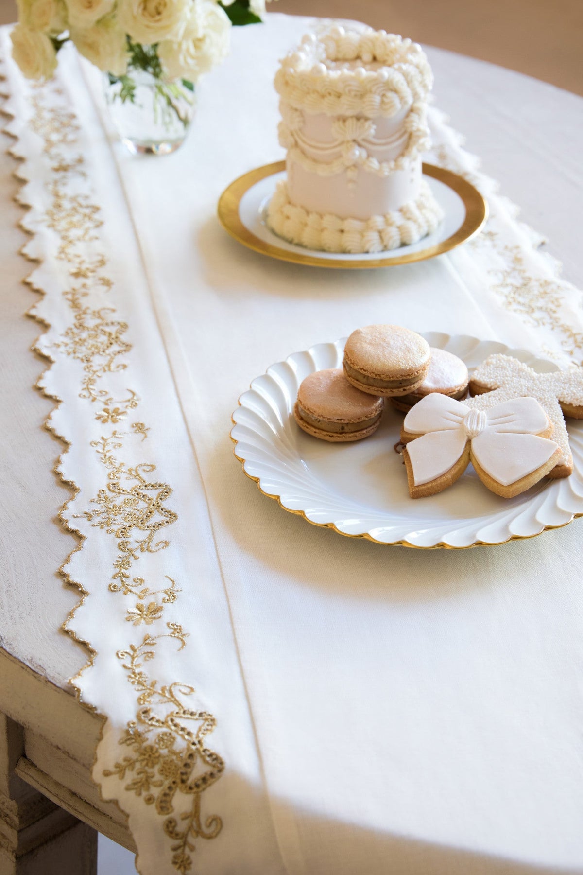 Gilded Bow Table Runner | Loveshackfancy on sale