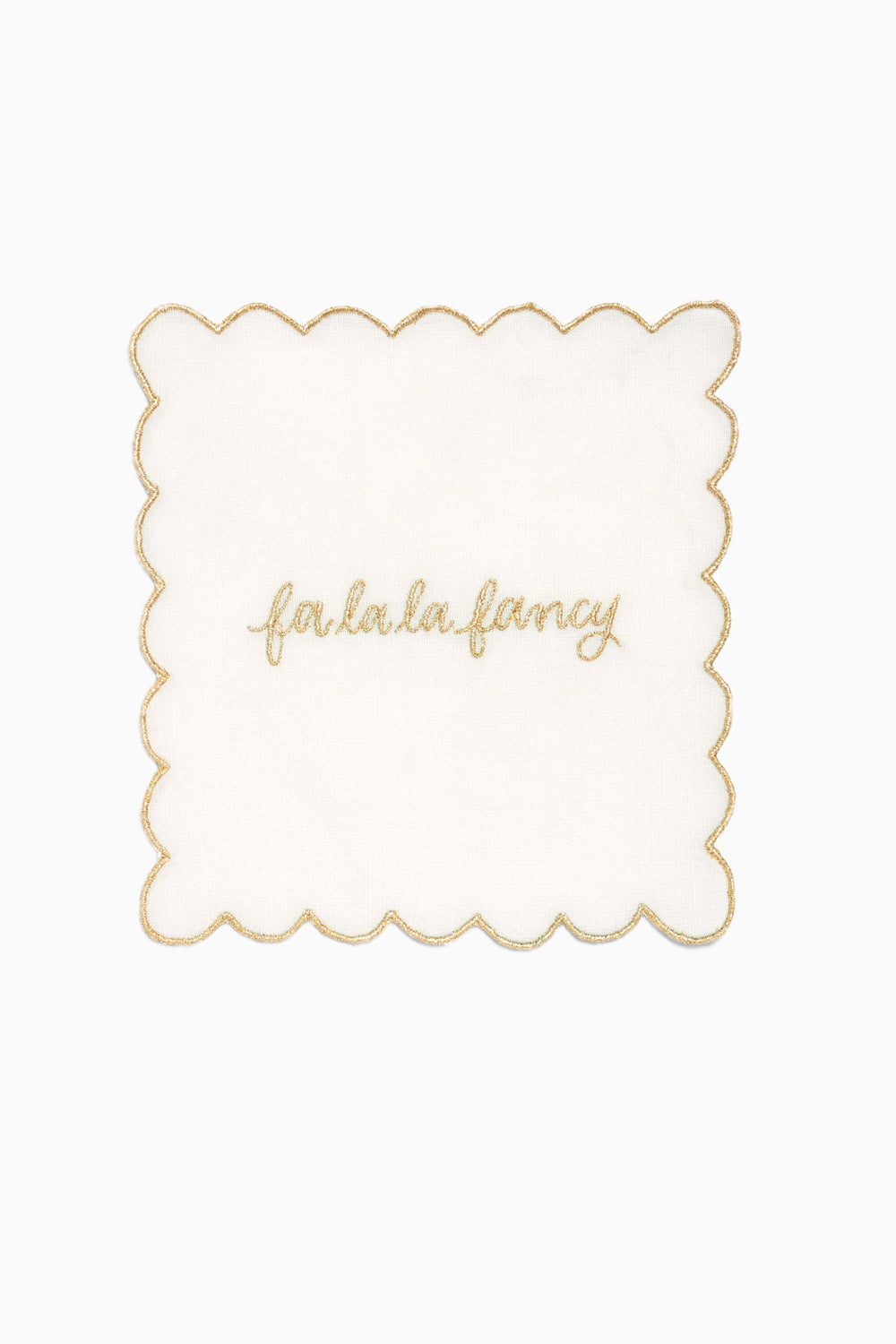 Gilded Bow Cocktail Napkins - Set Of 4 | Loveshackfancy US