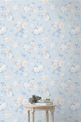 Whisper Blue Peel + Stick Wallpaper | Loveshackfancy online