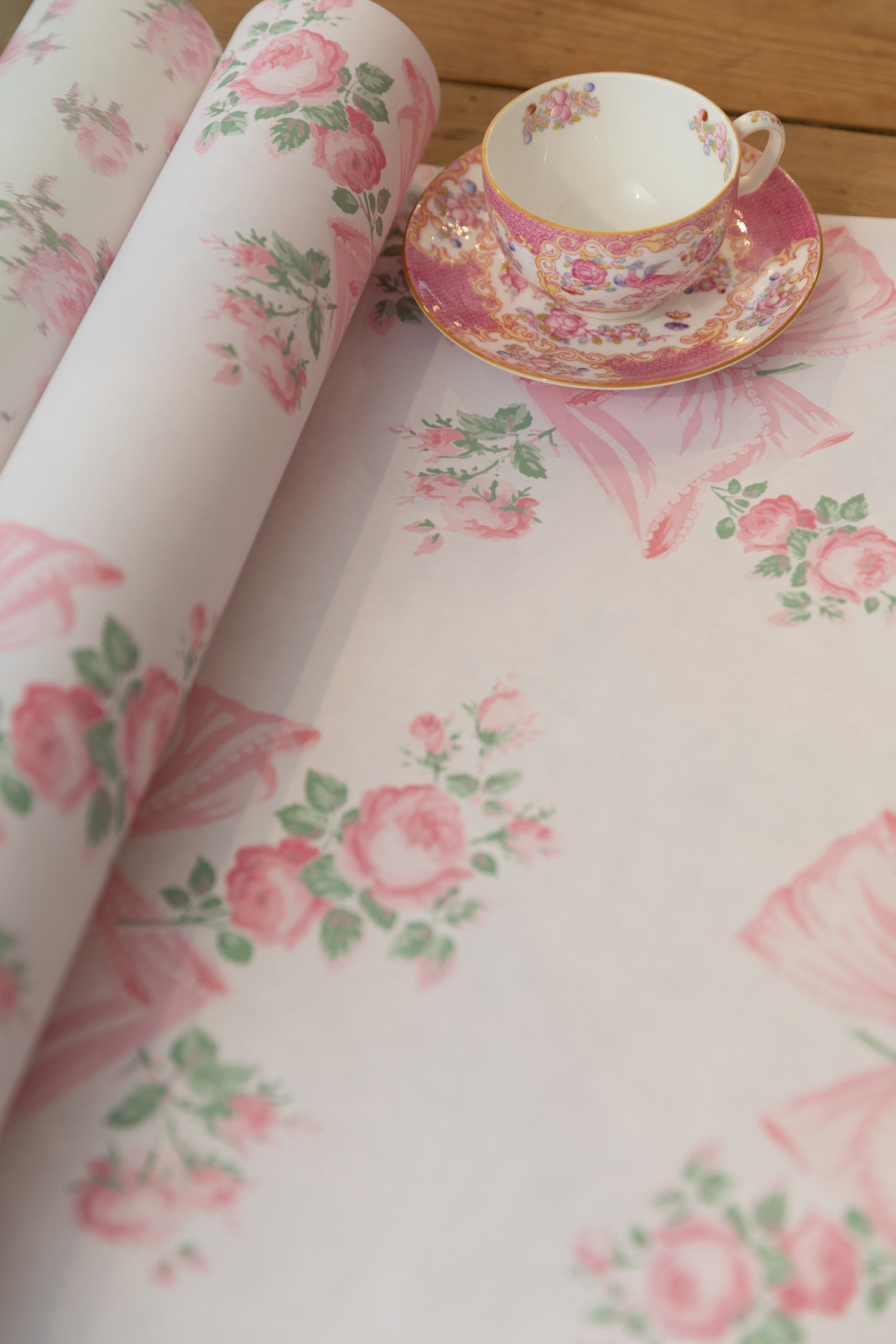 Rosa Beaux Pink Mint Standard Wallpaper | Loveshackfancy outlet