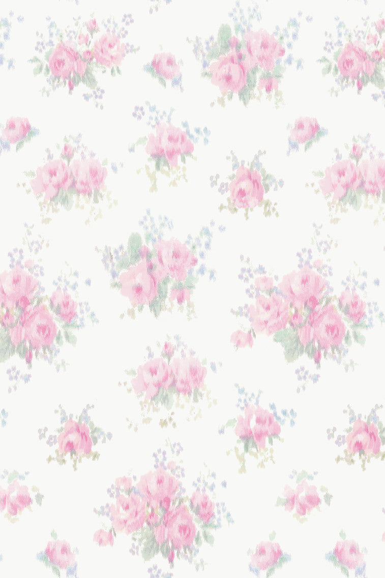 Breezy Ikat Rose Standard Wallpaper | Loveshackfancy US