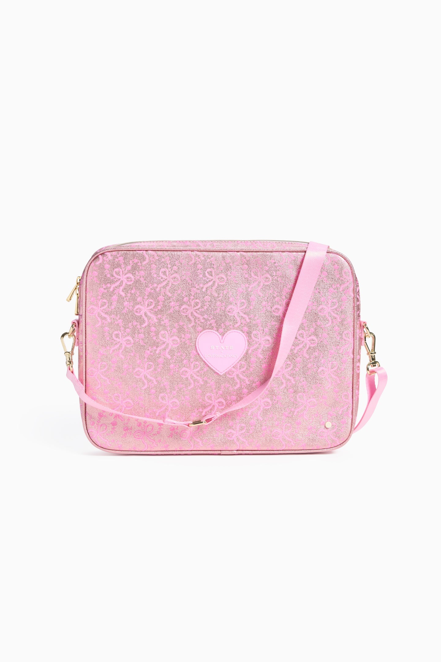 STATE x LoveShackFancy Metallic Bow Allen Laptop Case | Loveshackfancy on sale